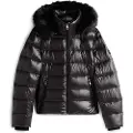 Tommy Hilfiger for woman. WW0WW47354 Shiny jacket with hood and black down jacket (L), Casual, Sustainable, Recycled nylon