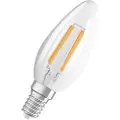 Ledvance OSRAM LED STAR+ - LED-filamentlyspære - form: B35 - klar finish - E14 - 4 W (ekvivalent 40 W) - klasse E - varmt hvitt lys - 2700 K