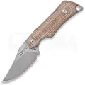 Mercury Kali - Clip Point - Natural Canvas Micarta kniv