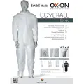 OX-ON Beskyttelsesdragt Basic hvid XL