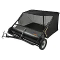 Vevor feiemaskin for sleping, 127 cm feiemaskin for sleping, 26 kubikkfot stor kapasitet løv- og gressoppsamler, kraftig hagefeiemaskin med justerbar feiehøyde for hage, plen, gård