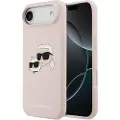 Karl Lagerfeld iPhone Air Double Heads MagSafe-deksel i flytende silikon - Rosa