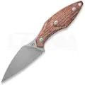 Mercury Hawky - M390 - Red Burlap Micarta kniv