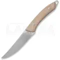 Mercury Trek - N690 - Natural Canvas Micarta kniv
