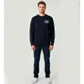 Deus Ex Machina for man. DMF258257 Flecks navy sweatshirt (S), Casual, Cotton