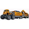 Toymax Die-cast dumper w/hangers, excavator & friction