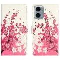 Mtp Products Motorola Moto G05/E15 Style Series Lommebok-deksel - Rosa Blomster