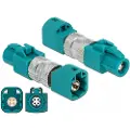 DeLOCK - Data-adapter - HSD Z hunn til HSD Z hann - RAL 5021, vannblå