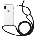 Mtp Products iPhone X/XS Hybrid-deksel med Stropp - Klar / Svart