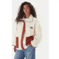 Quiksilver Minto Sherpa Fleece Jakke hvit