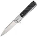 Artisan Cutlery Classic D2 foldekniv, black textured