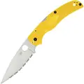 Spyderco Native Chief Salt Yellow Lightweight CPM MagnaCut foldekniv