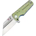 Artisan Cutlery Proponent Framelock CPM S35VN foldekniv, gold/blue