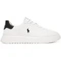 Ralph Lauren for man. 809974097002 RLite Court Leather Sneakers white (40), Flat, Laces, Casual