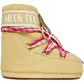 Moon Boot for woman. 80D1409670 Icon Low Leather Ankle Boots beige (39/41), Flat, Laces, Casual