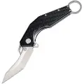 Artisan Cutlery Cobra Linerlock D2 foldekniv, black textured