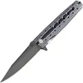 Artisan Cutlery Virginia Linerlock D2 Blk/Wht foldekniv