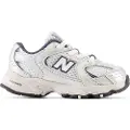 New Balance unisex for kids. IZ530V1 Shoes 530 Bungee white (25), Flat, Laces, Casual, children's fashion