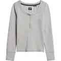 Superdry Athletic Button Langarmet T-skjorte