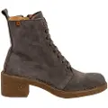 El naturalista for woman. 2566012R3005_039 Grey leather ankle boots -Heel height: 5,5cm (38), 5 to 8 cm, Casual