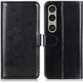 Mtp Products Sony Xperia 1 VI Lommebok-deksel med Magnetisk Lukning - svart