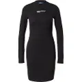 Karl Lagerfeld A4w13005 Milano Mock Neck Langarmet Kort Kjole