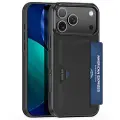 DUX iPhone 17 Pro Pocard-deksel med kortholder - Svart