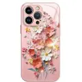 Mtp Products iPhone 14 Pro Hybrid-deksel med blomsterbukett - Rosa