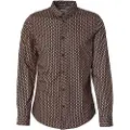 Scotch & Soda Micro Aop Slim Fit Skjorte Med Lange Ermer