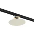 QAZQA Moderne beige taklampe for skinnesystem 1-fase 2-lys - Iconic Pulley