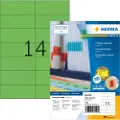 Herma 4559, Grønn, Rektangel, A4, Universell, Matte, Laser/Blekkskriver