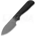 Kunwu Knives Stiffy P. - Black Micarta - Stonewashed kniv