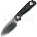 Kunwu Knives Stiffy P. - Black Micarta - Satin kniv