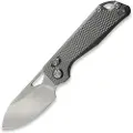 Kunwu Knives Pulsar XL - Diamond Texture Ti - Satin foldekniv