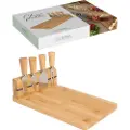 Excellent houseware Utmerket Husutstyr skjærebrett for servering av bambus med ostekniver 30x21cm