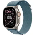 Apple Watch Ultra 3 GPS + Cellular 49mm Natural Titanium Case with Light Blue Alpine Loop - Medium