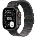 Apple Watch Ultra 3 GPS + Cellular 49mm Black Titanium Case with Black Titanium Milanese Loop - Medium