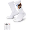 Nike Ed Pls Crew 3P Lifestyle 144 Socks blå