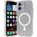 Mtp Products iPhone 17 Wave-Edge Laser Glitter MagSafe-deksel - Klar