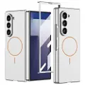 GKK Samsung Galaxy Z Fold7 magnetisk slankt-deksel med beskyttelsesglass - Sølv