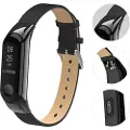 Mtp Products Xiaomi Mi Smart Band 4 Lær Reim - Svart
