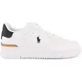 Ralph Lauren for man. 809891791003 Court leather trainers white (43), Flat, Laces, Casual