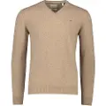 Gant for man. 87212 V-neck pullover in very fine beige sheep's wool (XXL), Casual