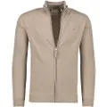 Gant for man. 87214 Very fine sheep's wool cardigan with brown zip fastening (M), Casual, Cotton