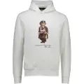 Ralph Lauren for man. 710980306001 Polo Bear fleece sweatshirt off-white (L), Casual, Cotton