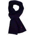 Ralph Lauren for man. 710886136002 Woollen scarf with seahorse (OSFA), Casual, Navy
