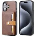 Mtp Products iPhone 17 Retro Style Deksel med Lommebok - Brun