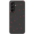 Mtp Products Samsung Galaxy A17 TPU-deksel med kirsebærmønster - svart