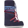 Moon Boot unisex. 80D1403050 Icon Laces Leather Boots navy (35/38), Flat, Casual