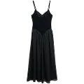 Superdry Lbd Velvet Corset Midikjole